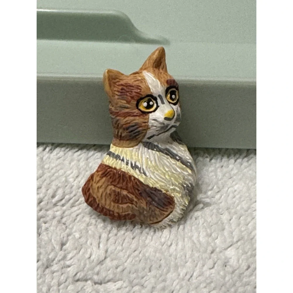 3 Cute Vintage Cat Button Covers, Perfect For Cat Lovers